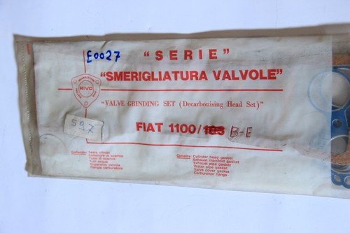 Serie smerigliatura valvole - serie,