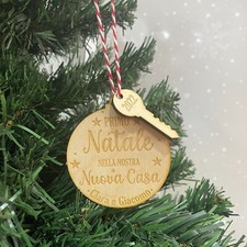 Pallina di Natale legno