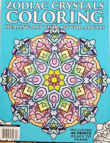 Zodiac crystals coloring - crystals,