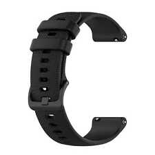 Cinturino universale 22mm, Colore Nero, Silicone Flessibile