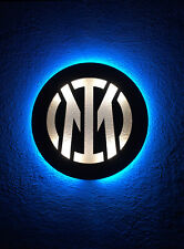Lampada stemma - logo Inter retroilluminato con Led - idea regalo tifoso Inter