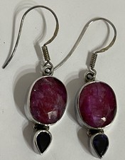 Orecchini a goccia Rubino