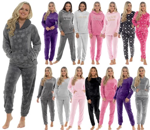 Donna morbido pile pigiama - pile,