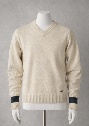 Maglione tommy hilfiger beige - maglione,