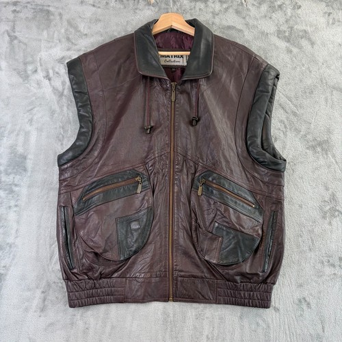 Gilet pelle collezione matrix - pelle,