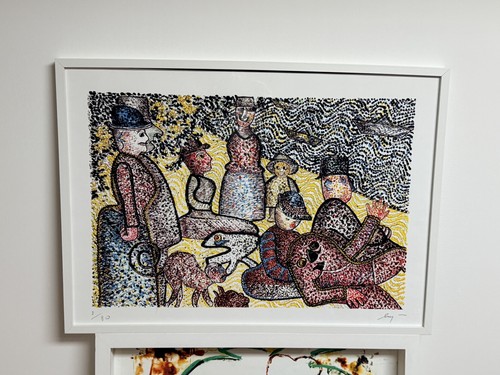Enrico baj litografia - enrico,