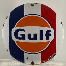 Insegna smaltata Golfo - Ø 50