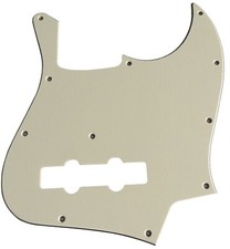For 3 Ply  Fender Geddy Lee Jazz Bass Guitar Pickguard Scratch Plate,White