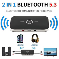 Trasmettitore Ricevitore Bluetooth 5.3 2 in 1 Wireless Mini Adattatore Audio col