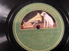 78 giri-10"RODOLFO DE ANGELIS" VELA LATINA - SOGNO DELLA PRIMAVERA"DISCO GRAMMOF