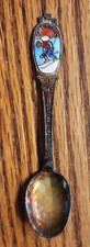 Norge Norway Trysil-Knut Skier Collector's Souvenir 60 GRHS Silver Plated Spoon