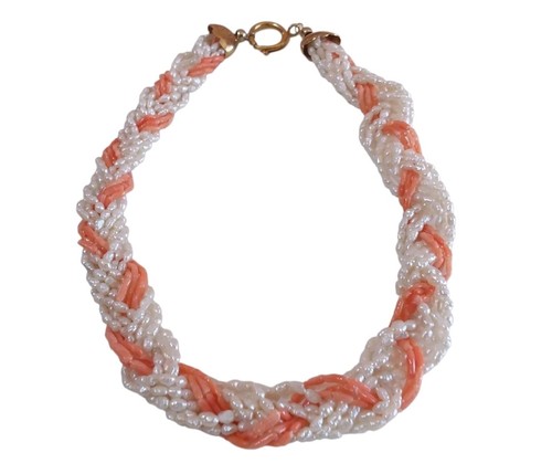 Collana torchon corallo - torchon, e