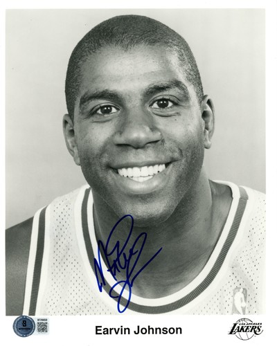 Magic johnson foto autografata - magic,