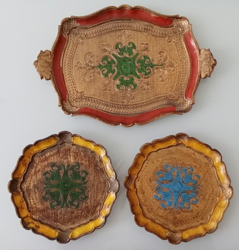 Set vassoi vintage - vassoi,