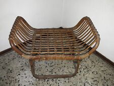 Appoggiapiedi/borse Vimini Vintage