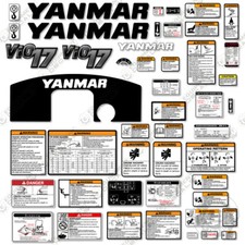 Adatto per Yanmar Vio17-6 Kit Decalcomanie Ricambi Mini Escavatore - Vinile 3M!