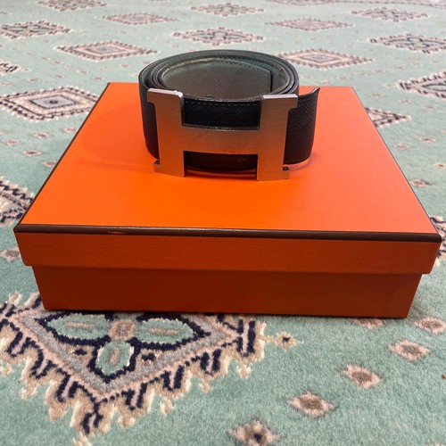Hermes leather with box - box, belt