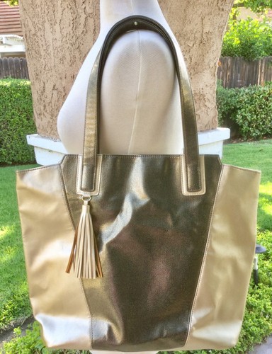 Nos bronzo oro lame - e, tote