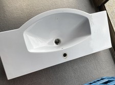 Lavandino da bagno in ceramica - cm 107 x 48x 10 - usato ma buone condizioni
