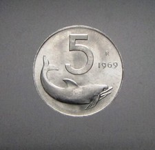 5 lire Italia Italy Italy 1969