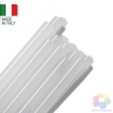 Colla A Caldo 50 Pz Trasparente 11 Mm Stick Pistola 20 Cm Professionale Ricarica