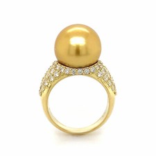 Anello Perla Mare Del Sud Oro