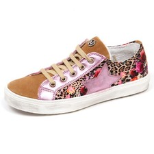 E3576 sneaker bimba rosa/beige