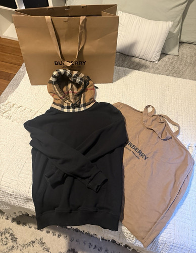 Burberry nero pullover felpa
