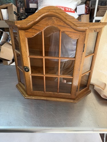 Armadio curio legno vintage - curio,