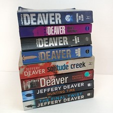 8x Jeffrey Deaver Mixed Series Hunting Time Thriller Suspense Book Bundle