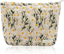 Beauty Case Da Viaggio, Borsa Da Toilette per Donna Pochette Trucchi Con Cernier