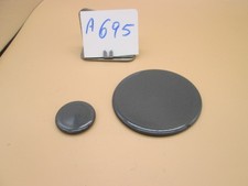 Cappellotti spartifiamma Gas Fire smaltati diametro 80 e 55 mm - due pezzi.