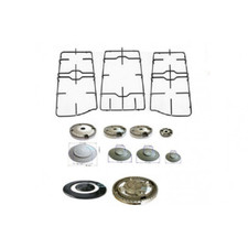 FRANKE KIT COMPLETO 5 SPARTIFIAMMA + 3 GRIGLIE PER CUCINA TREND PIANO COTTURA