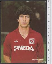 TORINO TORO CALCIO  CARTOLINA FIGURINA CARTONCINO 1984-85  FRANCINI