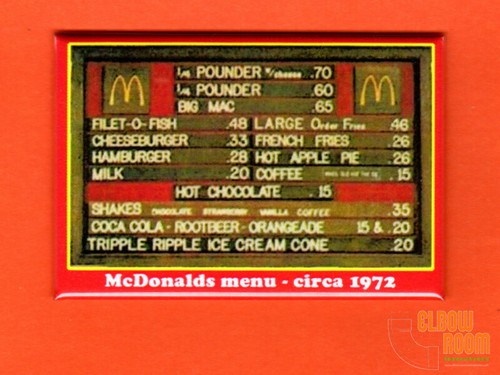 Mcdonald menù vintage circa - mcdonald's,