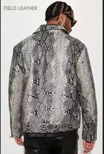 Giacca da uomo in pelle di