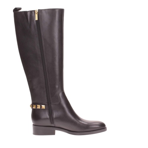 Guess stivale pelle donna nero - pelle,