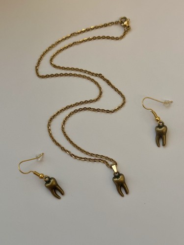 Collana orecchini pendenti - collana,