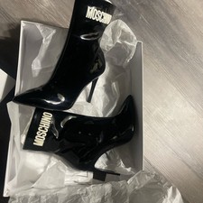 Moschino Couture black pantent