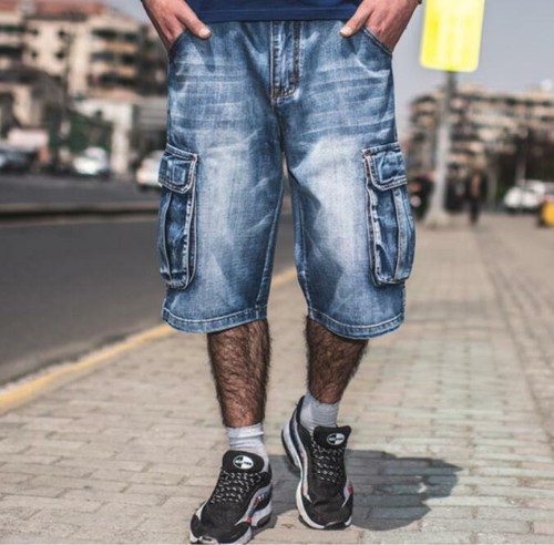 Pantaloni corti jeans larghi