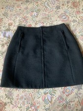 ALBERTO ASPESI - B L U - MINIGONNA REVERSIBILE - LANA+ TSSUTO IMPERMEABILE -