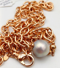 BRONZALLURE COLLANA GIROCOLLO A CATENA COLOR ORO ROSA