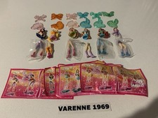 KINDER WINX 2006 SERIE COMPLETA ( 6 FIGURE) + TUTTE LE CARTINE