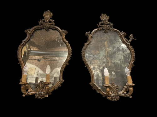 Coppia antiche specchiere - di,