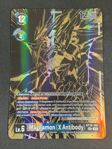 Digimon tcg magnamon x - magnamon, (x