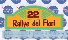 ADESIVO STICKER VINTAGE AUTOCOLLANT AUFKLEBER AUTO TUNING 22 RALLYE DEI FIORI