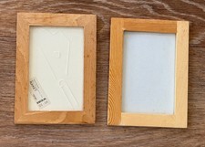 2 cornici portafoto in legno