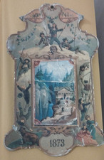 Antico calendario a muro 1873