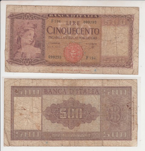 Repubblica 500 lire italia - repubblica:,