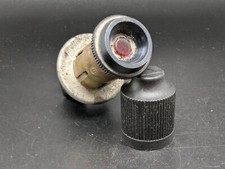 AUTO EPOCA SPIA ROSSA INTERRUTTORE PULSANTE CONTATTO CRUSCOTTO QUADRO STRUMENTI